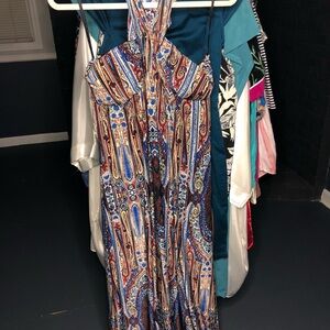 Mlle Gabrielle Multicolor Paisley Maxi Dress